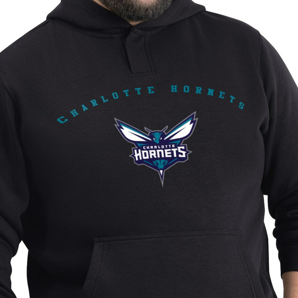 Charlotte Hornets G-III Sports by Carl Banks Adaptive Team Arc Fleece Hoodie Black