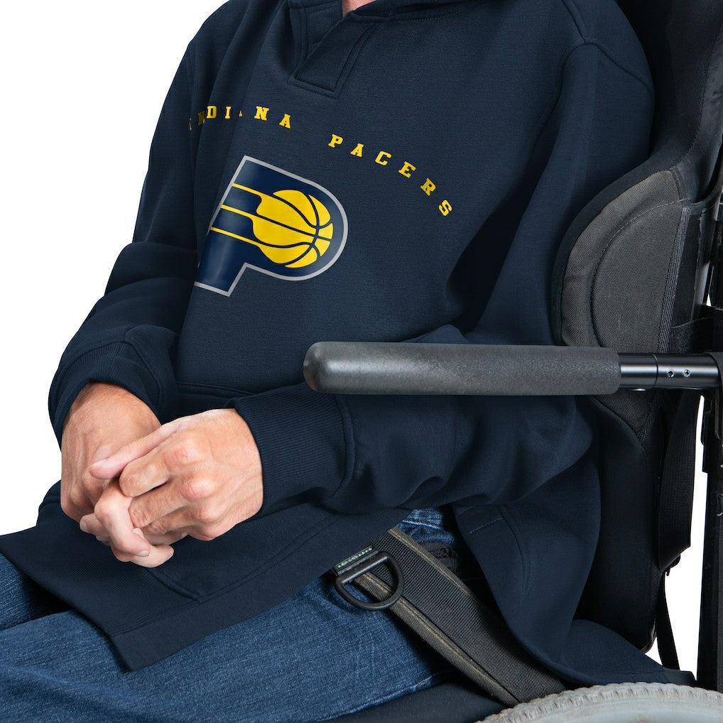 Indiana Pacers G-III Sports by Carl Banks Adaptive Team Arc Fleece Hoodie Navy