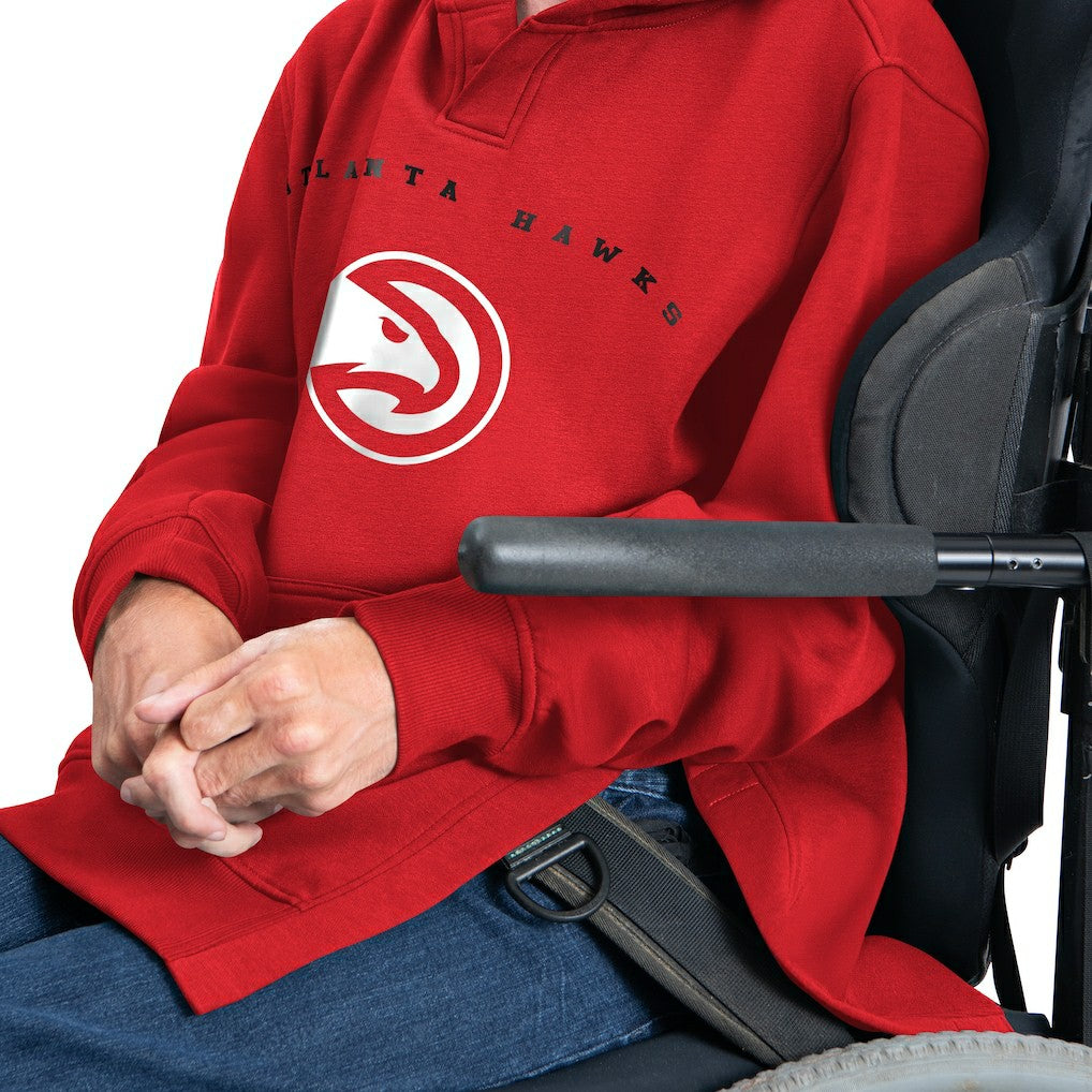 Atlanta Hawks G-III Sports by Carl Banks Adaptive Team Arc Fleece Hoodie Red