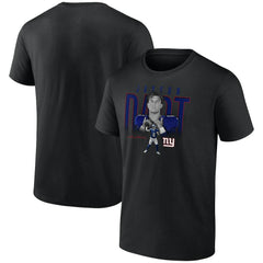 Jaxson Dart New York Giants Humble Shadow Player Graphic T-Shirt Black