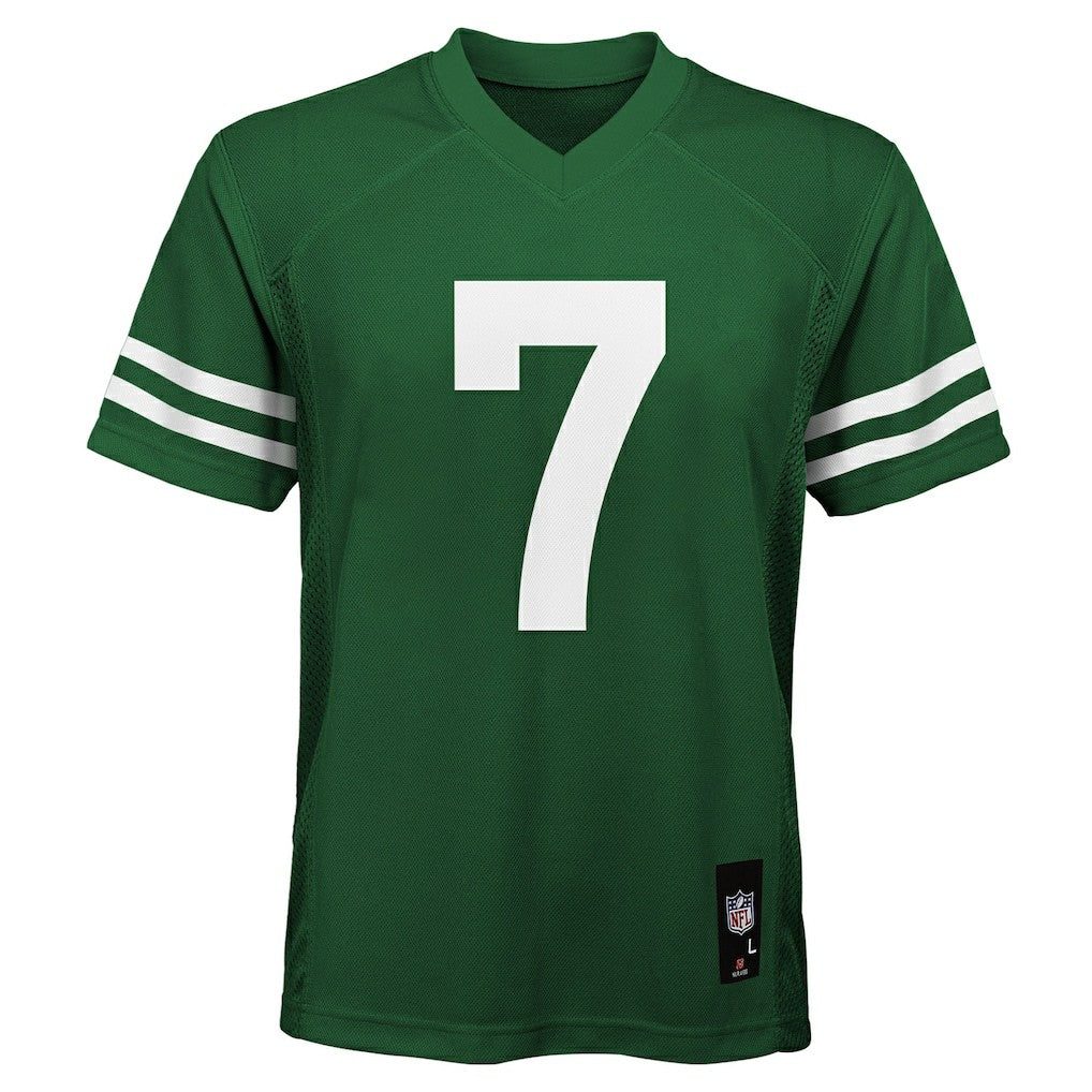 Nike Justin Fields New York Jets Youth Replica Player Jersey Legacy Green