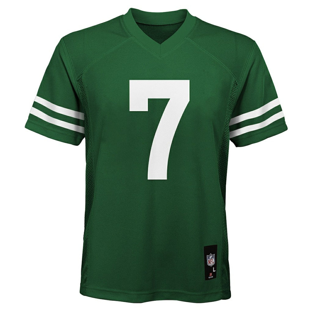 Nike Justin Fields New York Jets Youth Replica Player Jersey Legacy Green