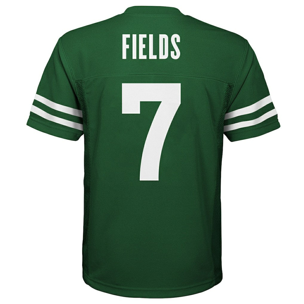 Nike Justin Fields New York Jets Youth Replica Player Jersey Legacy Green