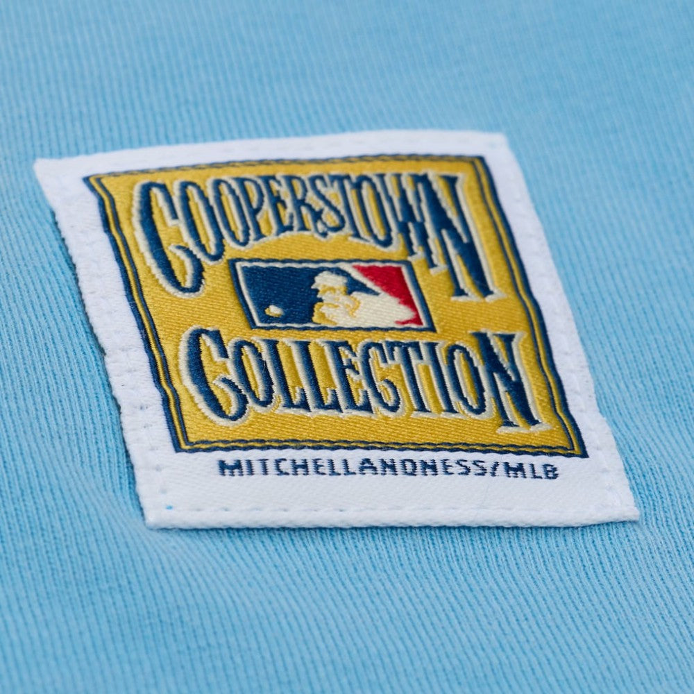 Philadelphia Phillies Mitchell & Ness Women's Cooperstown Cropped Boxy T-Shirt - Light Blue - Mitchell & Ness Sale