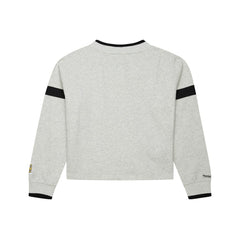 Los Angeles Dodgers Mitchell & Ness Women's Cooperstown Collection V-Neck Cropped Toggle Sweatshirt - Heather Gray - Mitchell & Ness Lifestyle