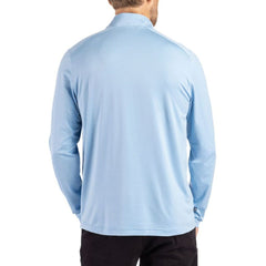 Los Angeles Chargers Cutter & Buck Coastline Epic Comfort Recycled Quarter-Zip Pullover Powder Blue
