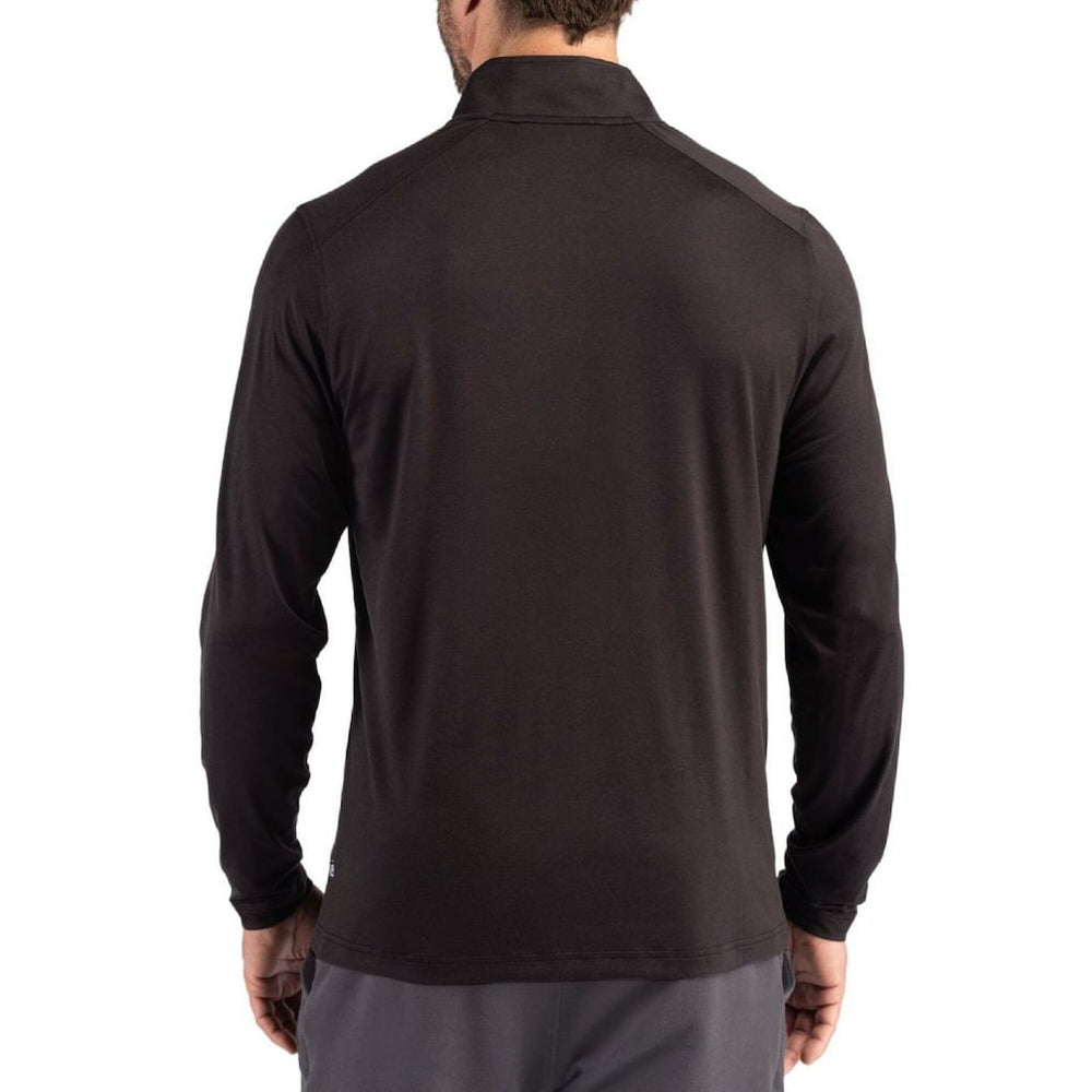 Pittsburgh Steelers Cutter & Buck Coastline Epic Comfort Recycled Quarter-Zip Pullover Black