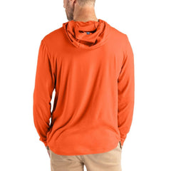 Cleveland Browns Cutter & Buck Coastline Epic Comfort Recycled Long Sleeve Hoodie T-Shirt Orange