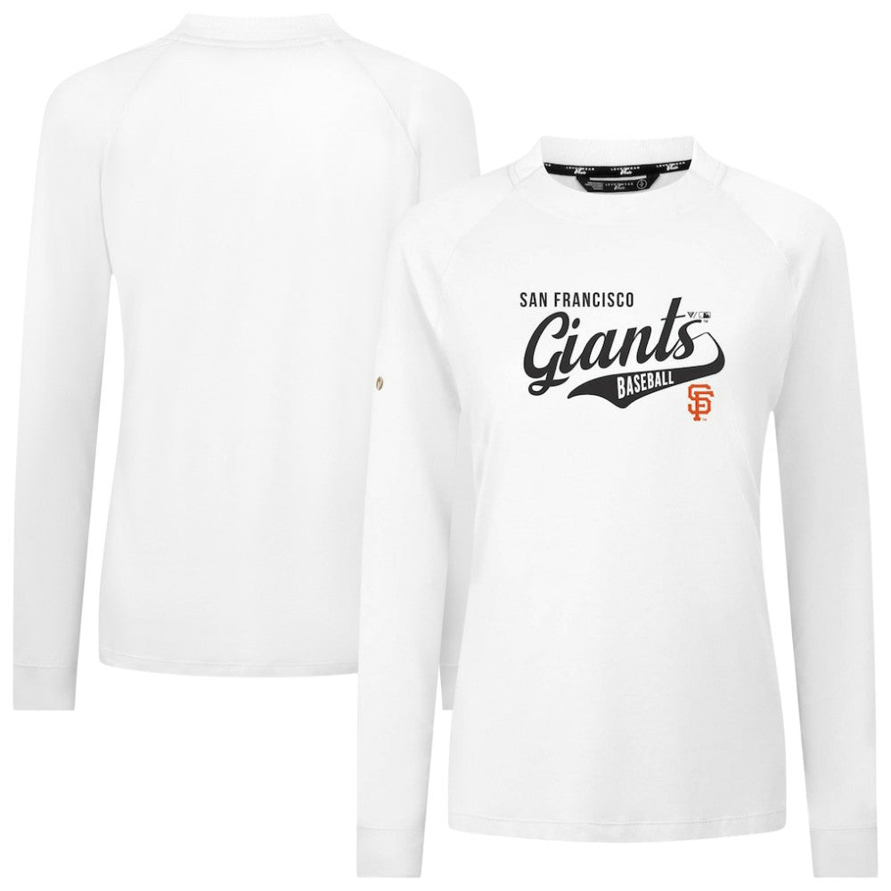 San Francisco Giants Levelwear Women's Slender Glide T-Shirt - White - MLB Discount