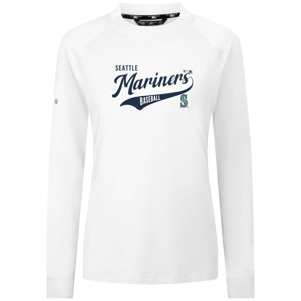 Seattle Mariners Levelwear Women's Slender Glide T-Shirt - White - MLB Online