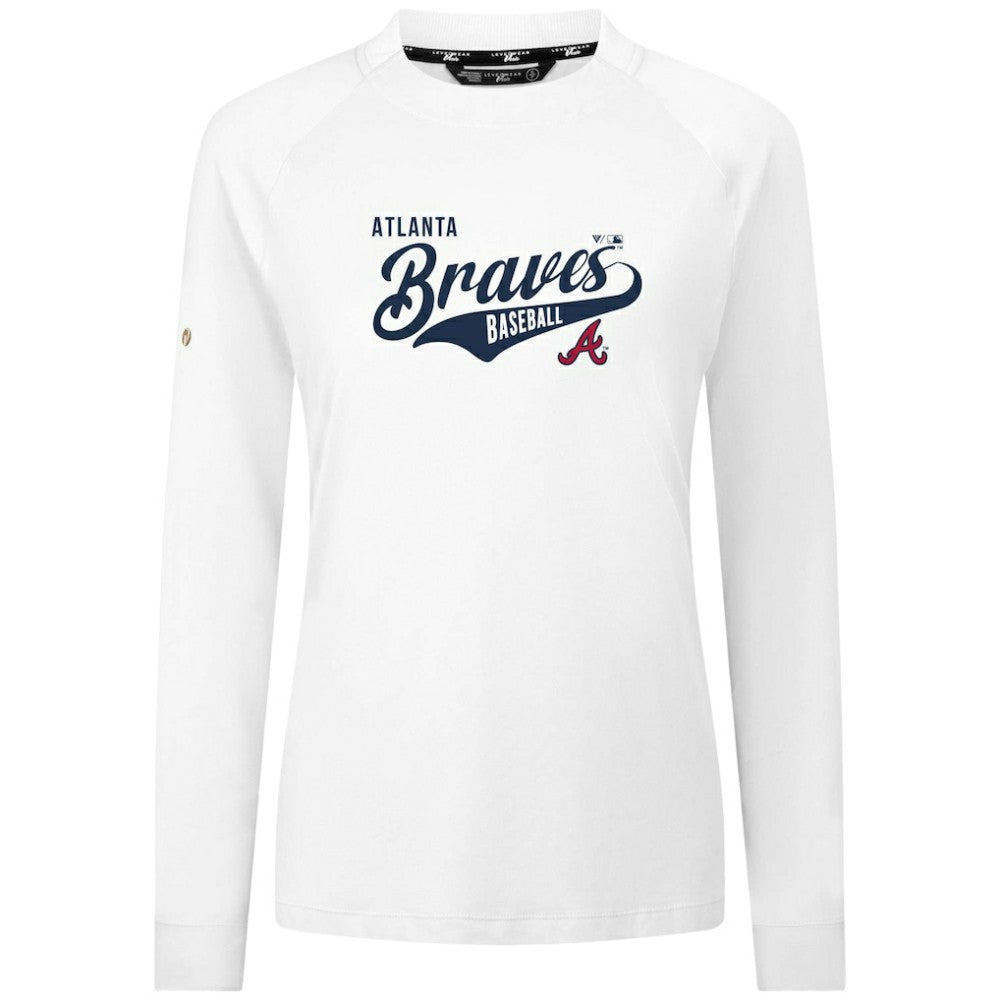 Atlanta Braves Levelwear Women's Slender Glide T-Shirt - White - MLB Online