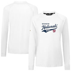 Washington Nationals Levelwear Women's Slender Glide T-Shirt - White - MLB Online