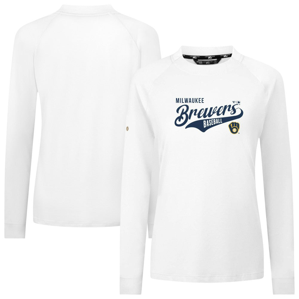 Milwaukee Brewers Levelwear Women's Slender Glide T-Shirt - White - MLB Online