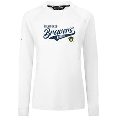 Milwaukee Brewers Levelwear Women's Slender Glide T-Shirt - White - MLB Online
