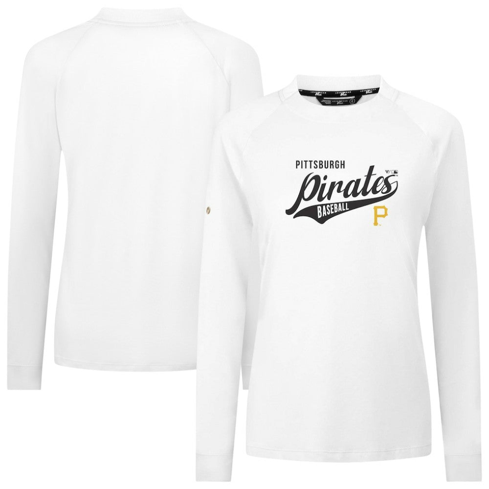 Pittsburgh Pirates Levelwear Women's Slender Glide T-Shirt - White - MLB Sale