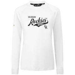 Colorado Rockies Levelwear Women's Slender Glide T-Shirt - White - MLB Sale