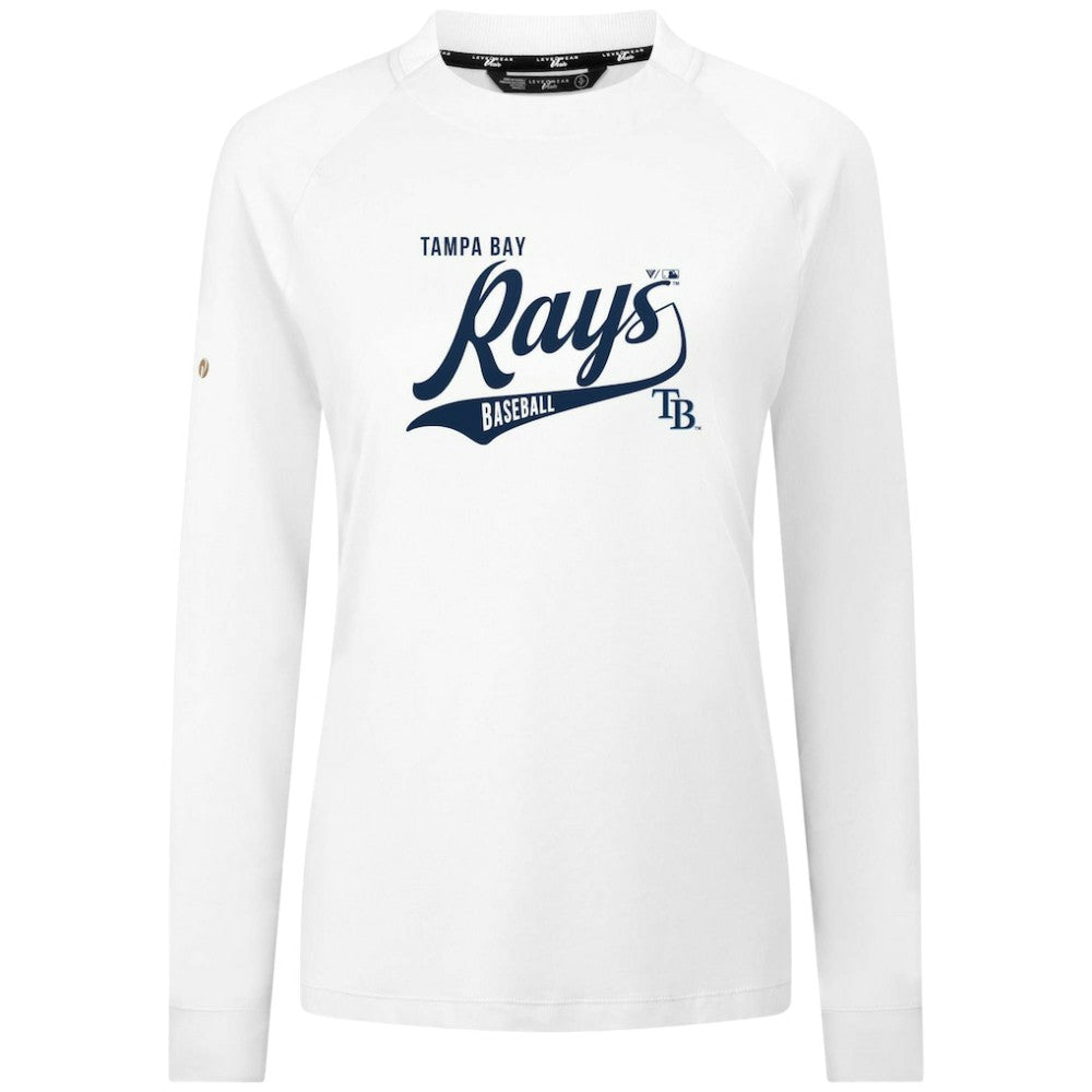 Tampa Bay Rays Levelwear Women's Slender Glide T-Shirt - White - MLB Sale