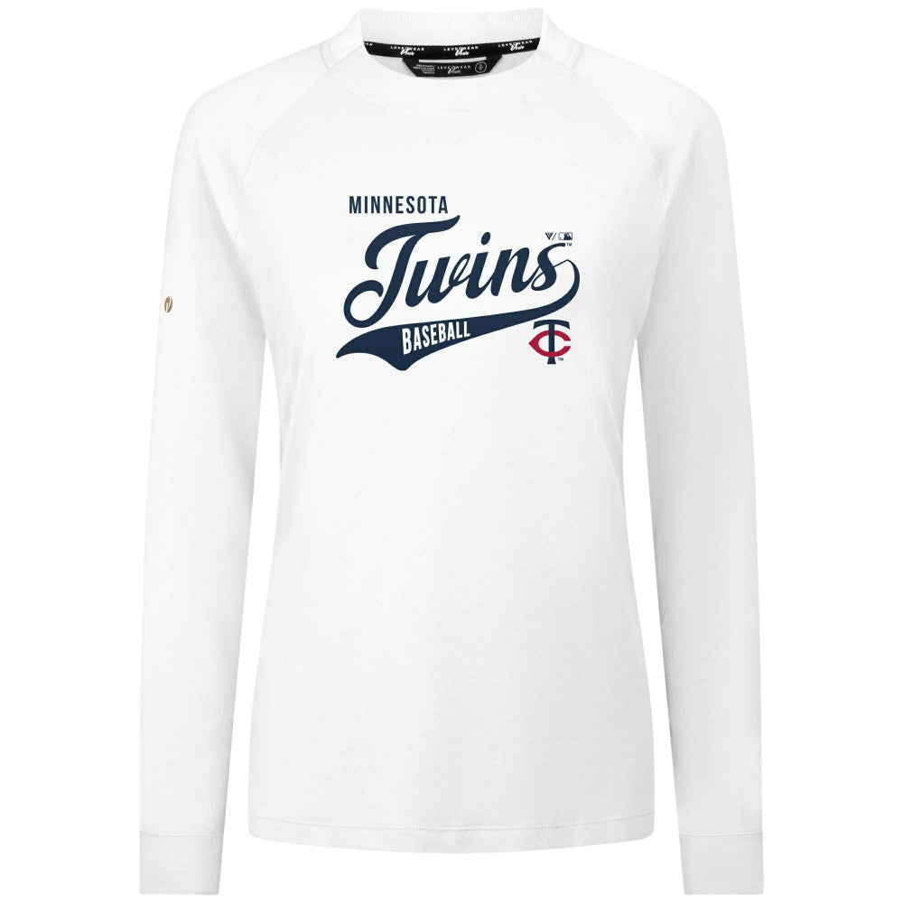 Minnesota Twins Levelwear Women's Slender Glide T-Shirt - White - MLB Online