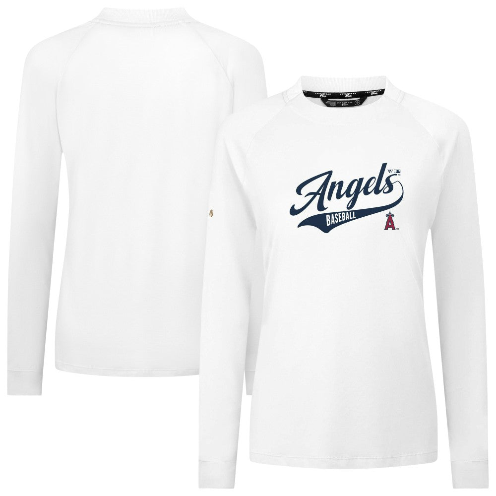 Los Angeles Angels Levelwear Women's Slender Glide T-Shirt - White - MLB Online