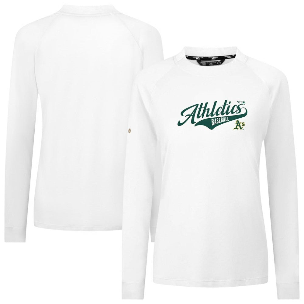 Athletics Levelwear Women's Slender Glide T-Shirt - White - MLB Lifestyle