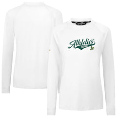 Athletics Levelwear Women's Slender Glide T-Shirt - White - MLB Lifestyle