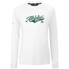 Athletics Levelwear Women's Slender Glide T-Shirt - White - MLB Lifestyle