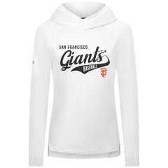 San Francisco Giants Levelwear Women's Slender Glide Raglan Hoodie - White - MLB Discount