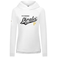 Pittsburgh Pirates Levelwear Women's Slender Glide Raglan Hoodie - White - MLB Discount