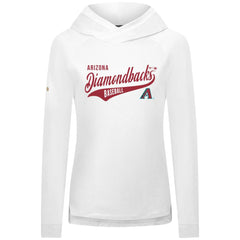 Arizona Diamondbacks Levelwear Women's Slender Glide Raglan Hoodie - White - MLB Discount