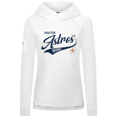 Houston Astros Levelwear Women's Slender Glide Raglan Hoodie - White - MLB Lifestyle