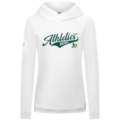 Athletics Levelwear Women's Slender Glide Raglan Hoodie - White - MLB Lifestyle