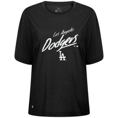 Los Angeles Dodgers Levelwear Women's Bloom Sizzle T-Shirt - Black - MLB Lifestyle