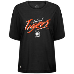 Detroit Tigers Levelwear Women's Bloom Sizzle T-Shirt - Black - MLB Discount