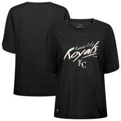 Kansas City Royals Levelwear Women's Bloom Sizzle T-Shirt - Black - MLB Online