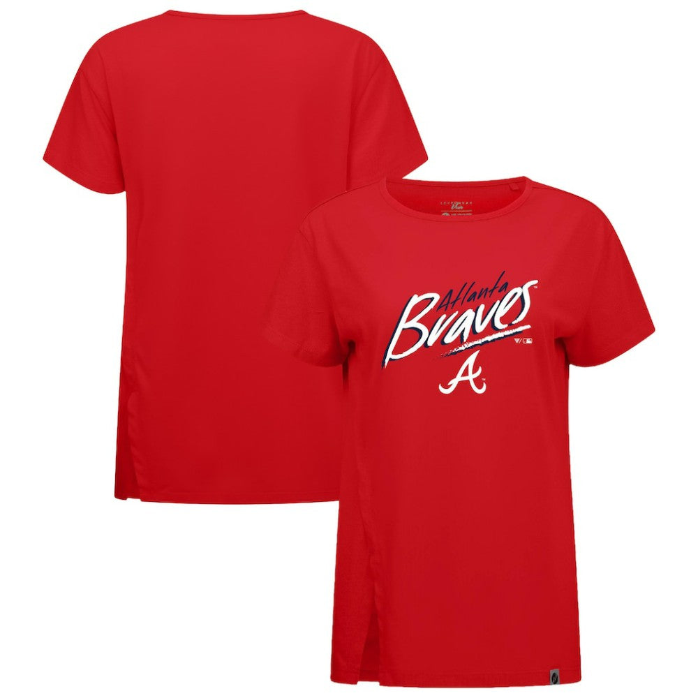 Atlanta Braves Levelwear Women's Influx Sizzle T-Shirt - Red - MLB Lifestyle
