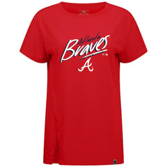 Atlanta Braves Levelwear Women's Influx Sizzle T-Shirt - Red - MLB Lifestyle