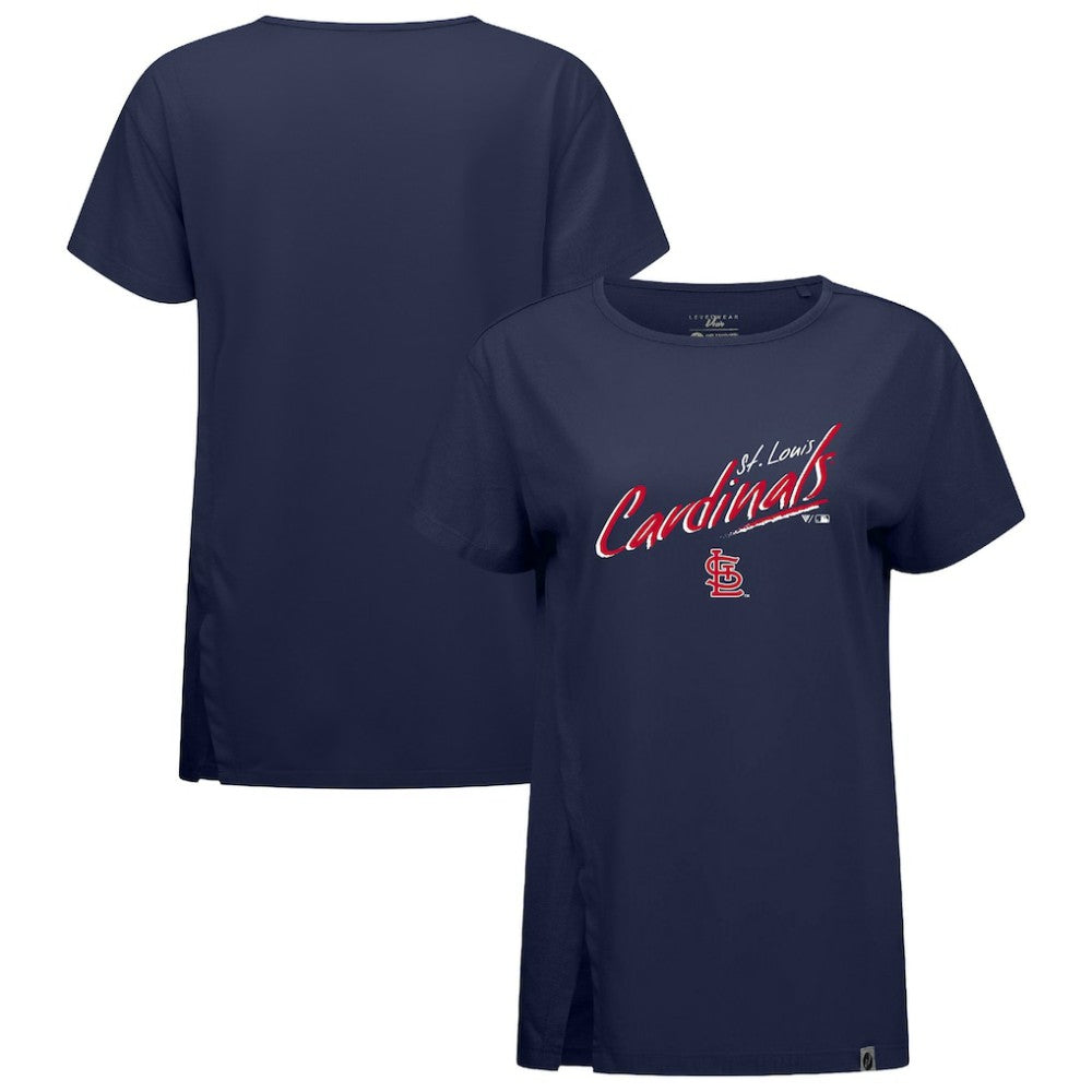 St. Louis Cardinals Levelwear Women's Influx Sizzle T-Shirt - Navy - MLB Online