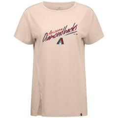Arizona Diamondbacks Levelwear Women's Influx Sizzle T-Shirt - Khaki - MLB Sale