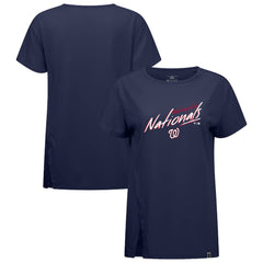 Washington Nationals Levelwear Women's Influx Sizzle T-Shirt - Navy - MLB Sale