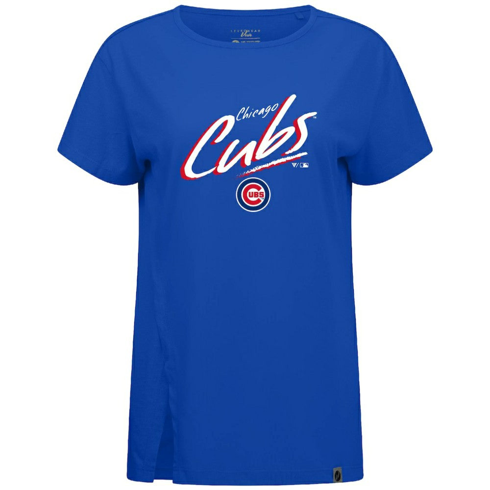 Chicago Cubs Levelwear Women's Influx Sizzle T-Shirt - Royal - MLB Sale
