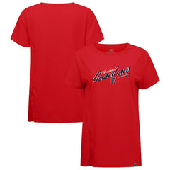 Cleveland Guardians Levelwear Women's Influx Sizzle T-Shirt - Red - MLB Sale