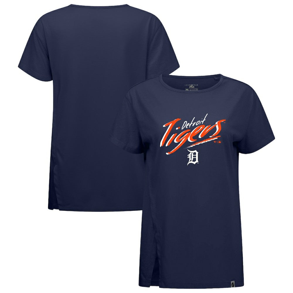 Detroit Tigers Levelwear Women's Influx Sizzle T-Shirt - Navy - MLB Discount