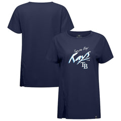 Tampa Bay Rays Levelwear Women's Influx Sizzle T-Shirt - Navy - MLB Lifestyle