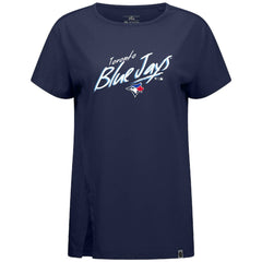 Toronto Blue Jays Levelwear Women's Influx Sizzle T-Shirt - Navy - MLB Online