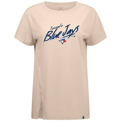 Toronto Blue Jays Levelwear Women's Influx Sizzle T-Shirt - Khaki - MLB Online