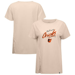 Baltimore Orioles Levelwear Women's Influx Sizzle T-Shirt - Khaki - MLB Online