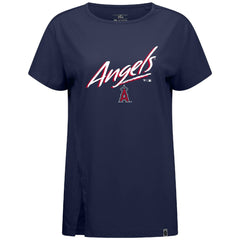Los Angeles Angels Levelwear Women's Influx Sizzle T-Shirt - Navy - MLB Lifestyle