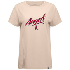Los Angeles Angels Levelwear Women's Influx Sizzle T-Shirt - Khaki - MLB Online