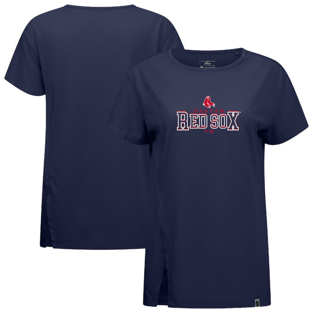 Boston Red Sox Levelwear Women's Influx Journey T-Shirt - Navy - MLB Lifestyle