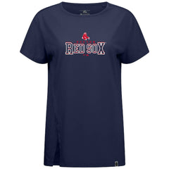Boston Red Sox Levelwear Women's Influx Journey T-Shirt - Navy - MLB Lifestyle